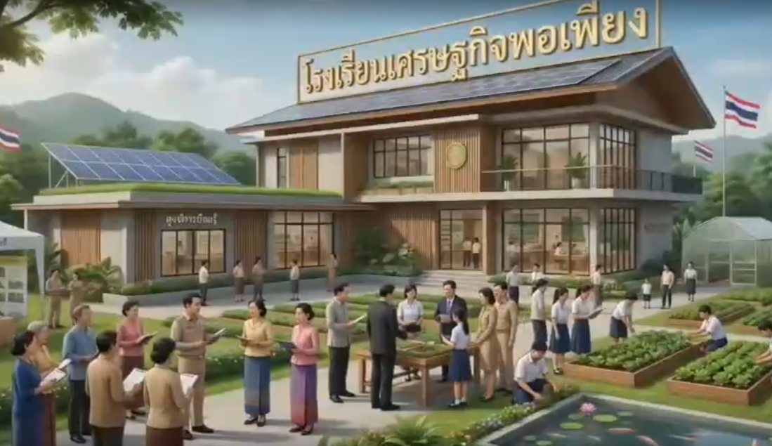 สสช. ถอดบทเรียนความสำเร็จ โรงเรียนเศรษฐกิจพอเพียงบ้านโพนฮาด จังหวัดร้อยเอ็ด